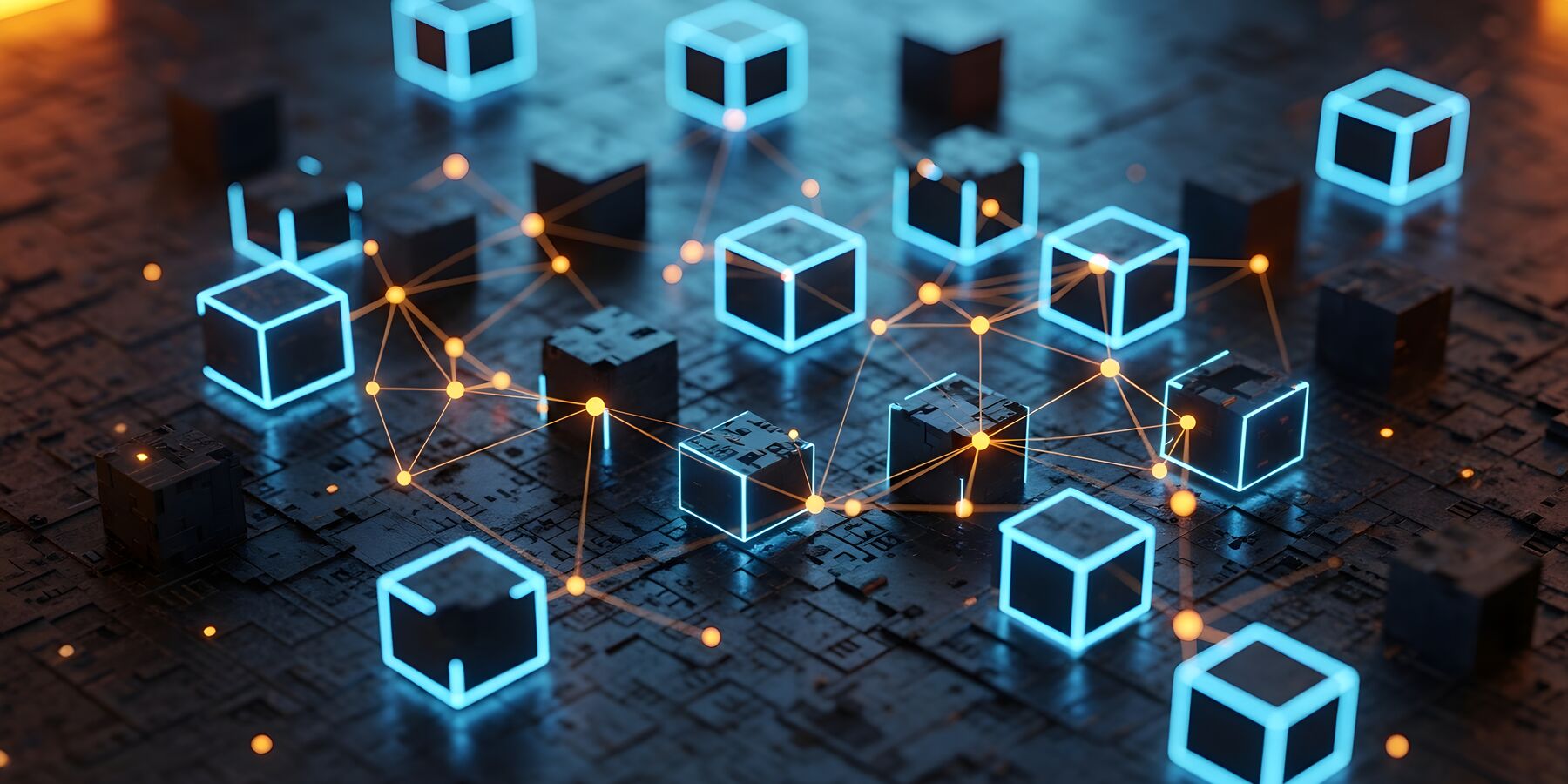 Connect systems network abstract