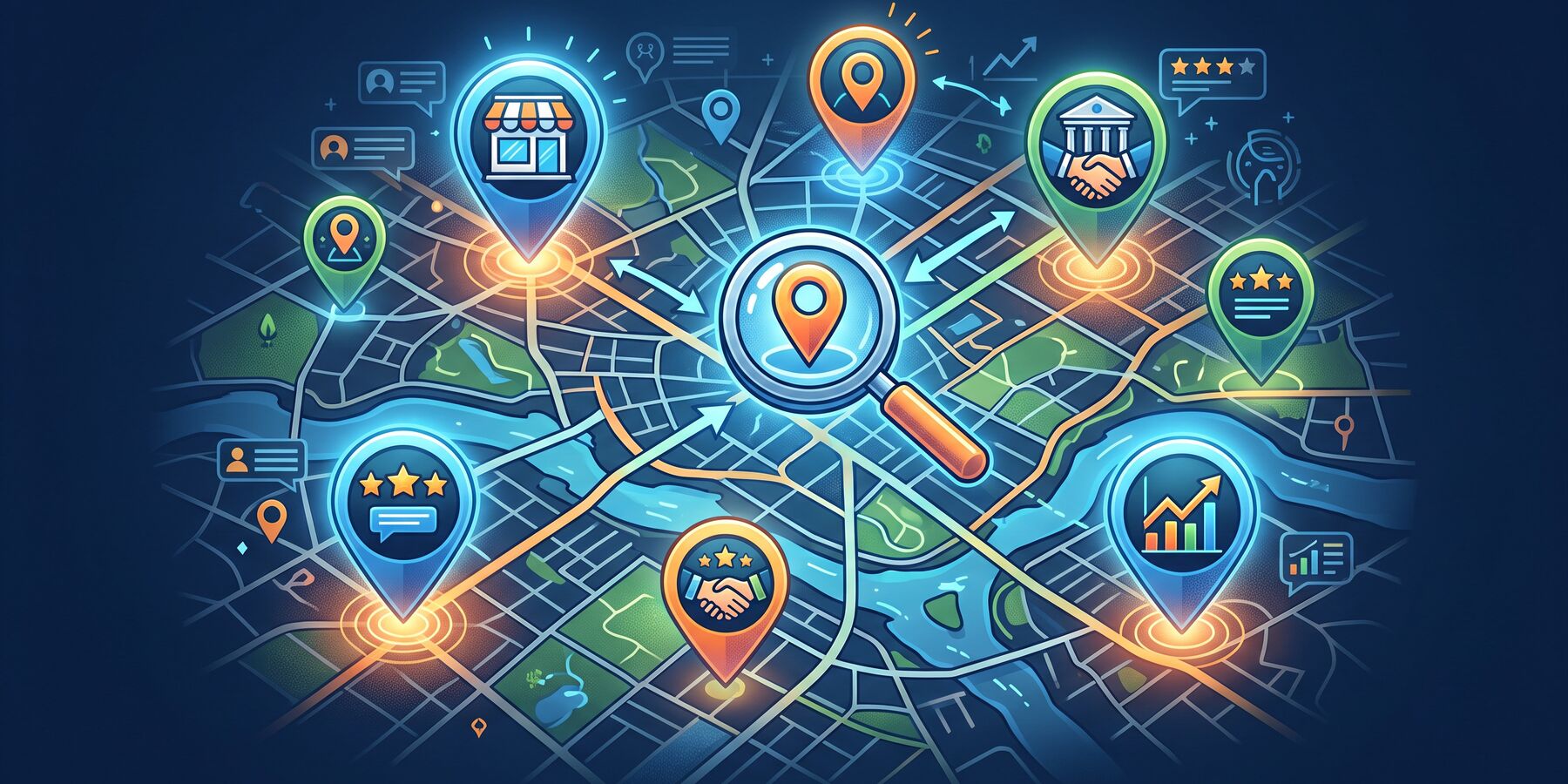 Local business map data